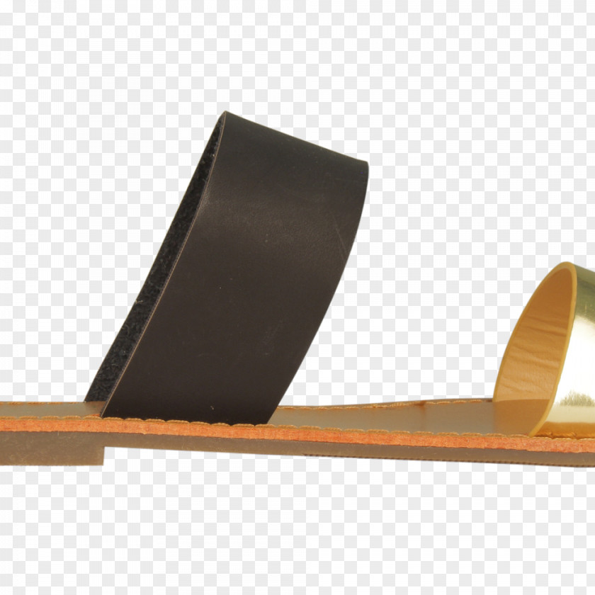 Gold Word Sandal Shoe Angle PNG