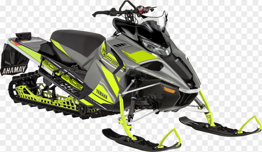 Grey Yamaha Motor Company Snowmobile Corporation SRX Motorcycle PNG