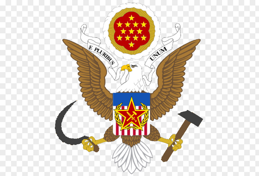 Hammer Sickle Eagle United States Of America Great Seal The Federal Government Coat Arms E Pluribus Unum PNG