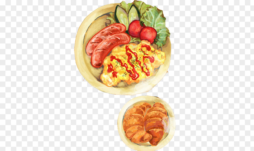 Hand Painting Eggs Board Material Picture Bento Food Omurice Illustration PNG