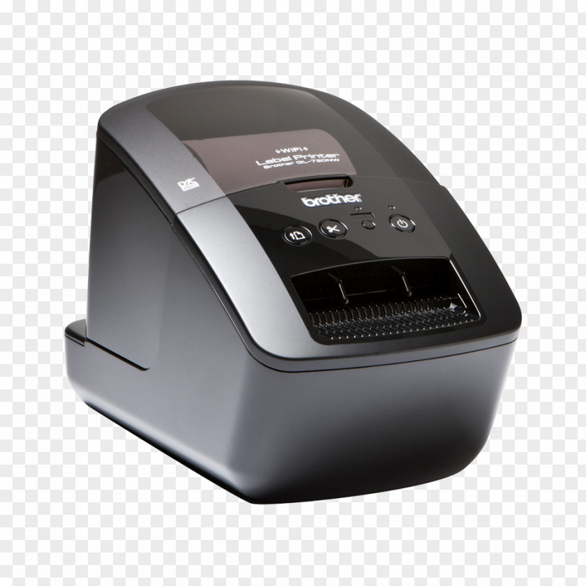 Smart Phone Barcode Scanner Label Printer Brother QL-720NW PNG