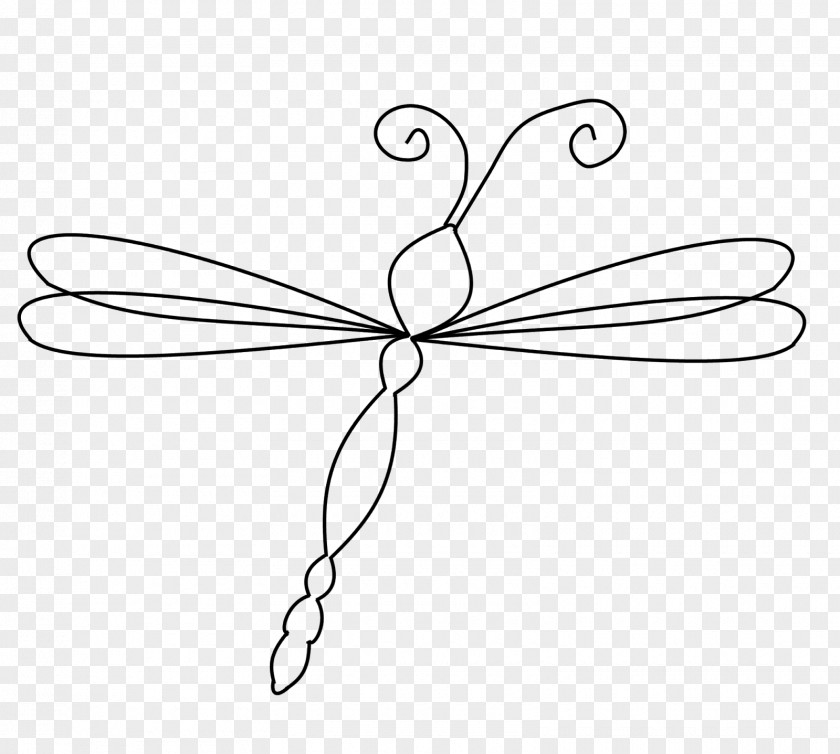 Dragonfly Line Art Butterfly Clip PNG
