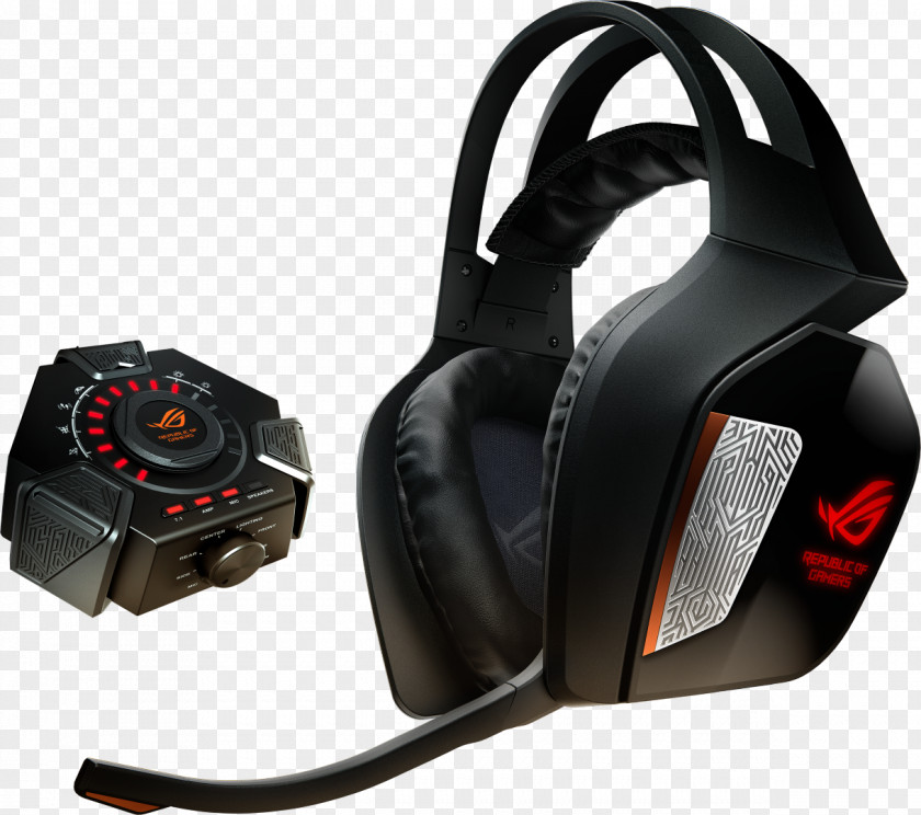 Microphone ASUS ROG Centurion Headphones 7.1 Surround Sound Headset PNG