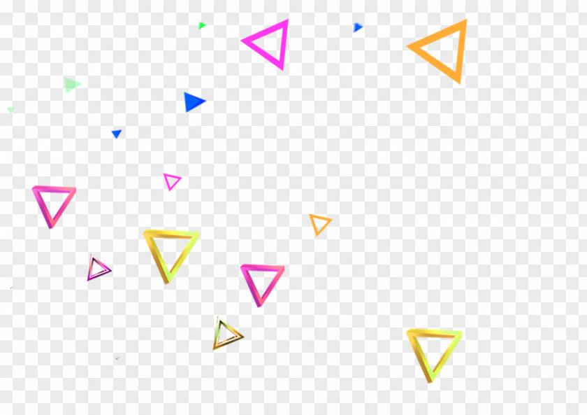 Colored Triangle Color PNG