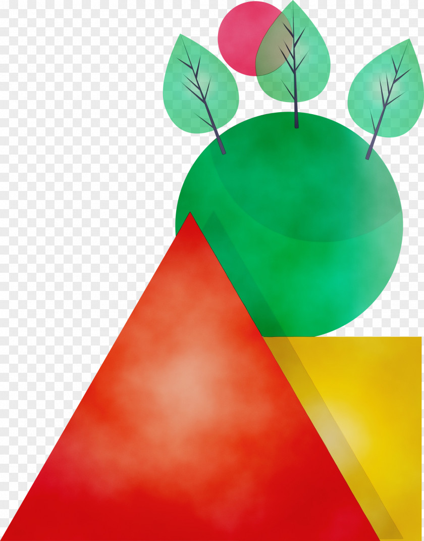 Green Red Leaf Plant PNG
