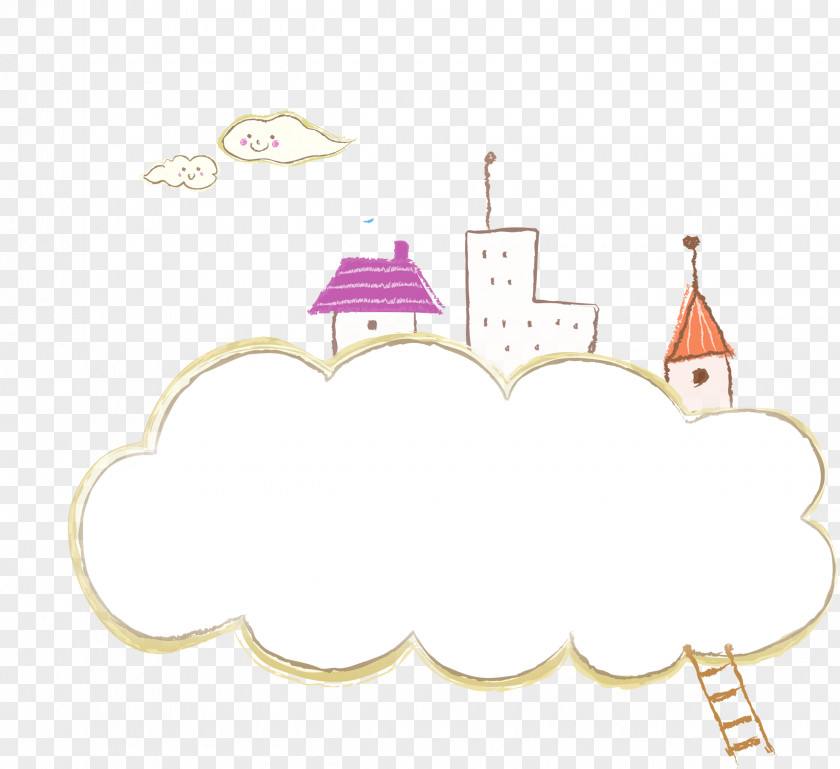 House On The Clouds Cartoon PNG