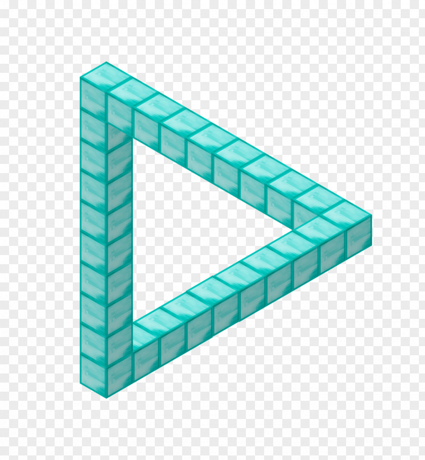 Isometric Turquoise Teal Angle Line PNG