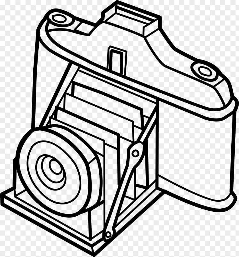 Painted Camera VideoScribe Clip Art PNG