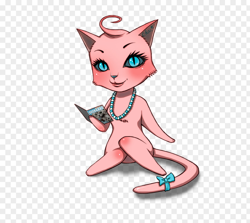 Pink Lady Martini Cat Drawing Tail PNG