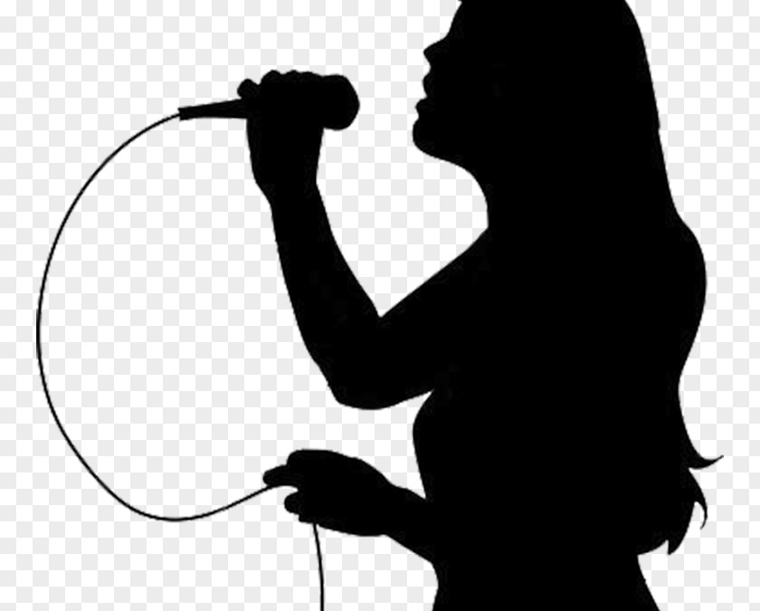 Silhouette Singing Music PNG Music, girl singing clipart PNG