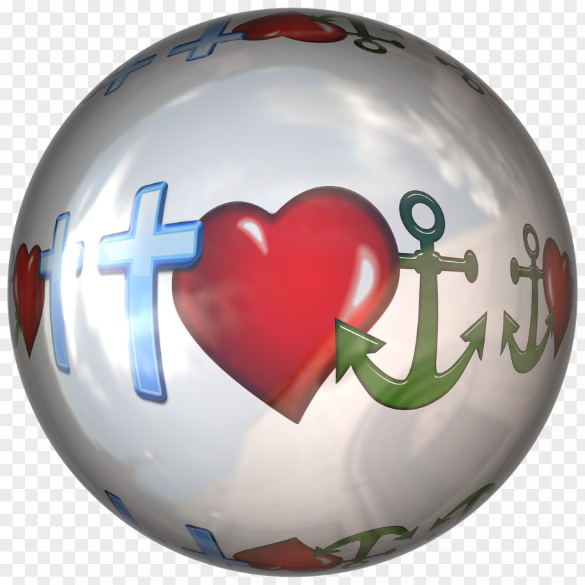 Anchor Heart Sphere Download Ball PNG