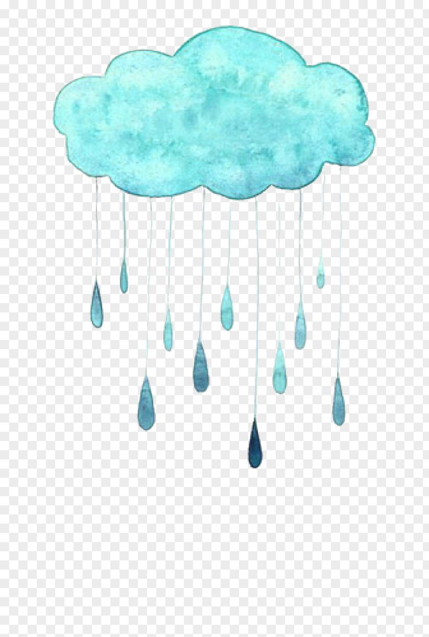 Clouds And Raindrops God Designer PNG