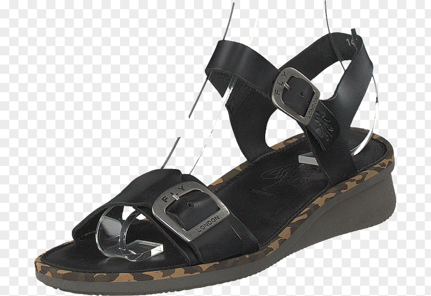 Fly Front Slide Sandal Shoe PNG