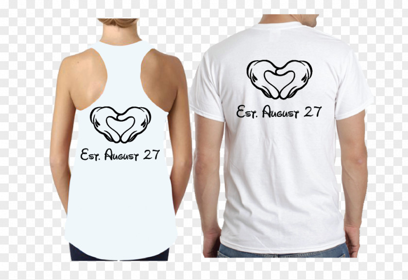 Heart-shaped Bride And Groom Wedding Shoots Mickey Mouse Minnie T-shirt The Walt Disney Company Mrs. PNG