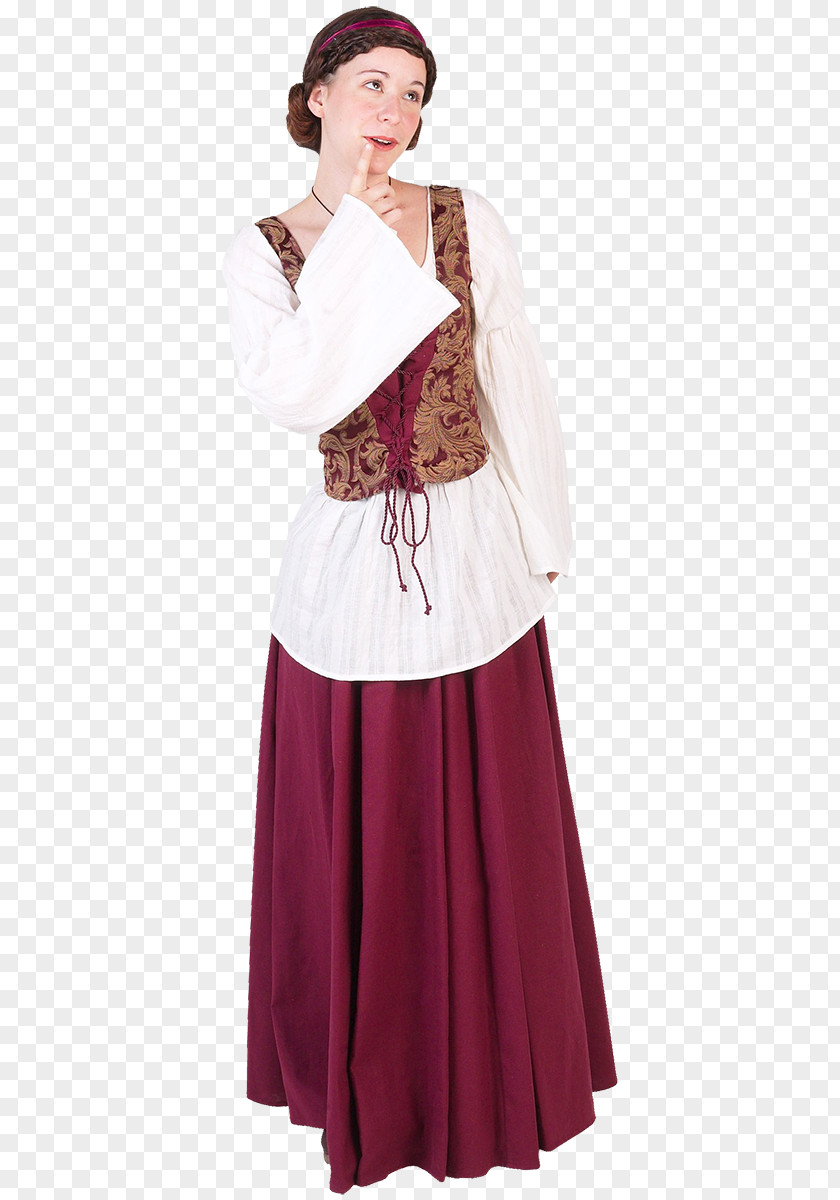 Historical Costume Gown Shoulder Sleeve Blouse PNG