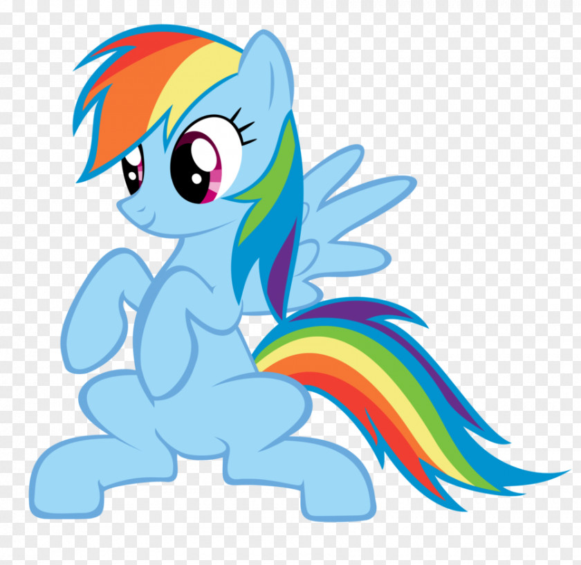 Standing Clipart Pony Rainbow Dash PNG