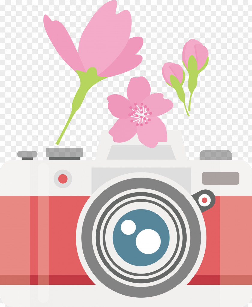 Camera Flower PNG