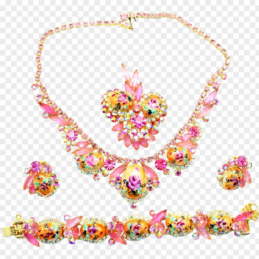 Necklace Pink M Body Jewellery Font PNG