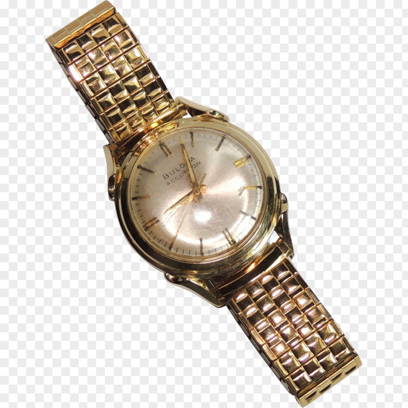 Watch Strap Bulova Stimmgabeluhr Gold PNG