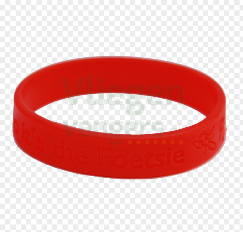 Wristband Gel Bracelet Silicone Red PNG