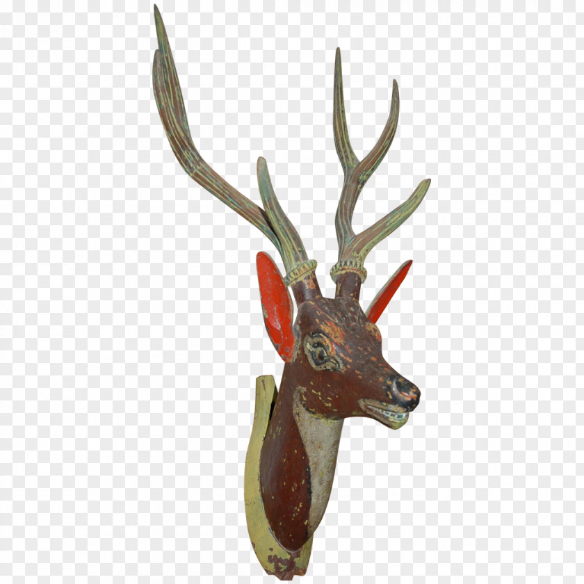 Deer Head Reindeer Elk Trophy Hunting Antler PNG
