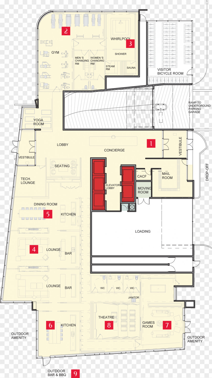 Streetscape Floor Plan Room Plazacorp Investments Ltd PNG