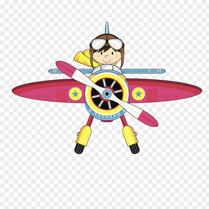 Airman Cartoon Airplane Royalty-free Stock Illustration Vector Graphics Image PNG