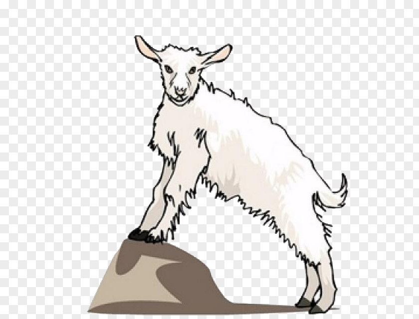 Hand-painted Goat Sheep Animation Clip Art PNG