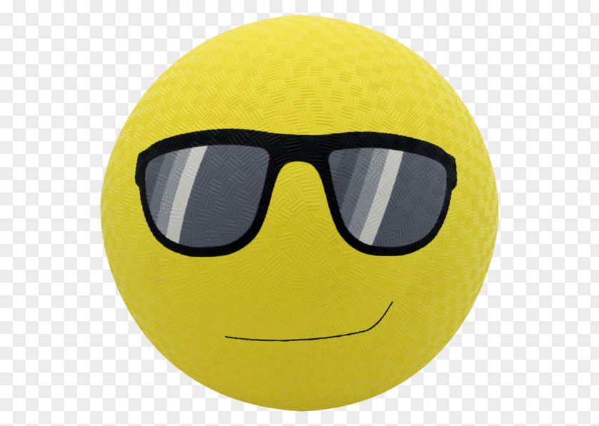 Soft Playground Balls Sunglasses Emoji Natural Rubber Game PNG