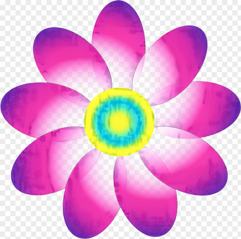 Wheel Wildflower Pink Flower Cartoon PNG