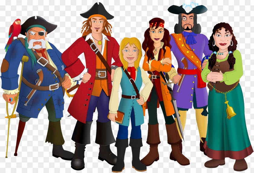 Cartoon Pirates Piracy Illustrator Clip Art PNG