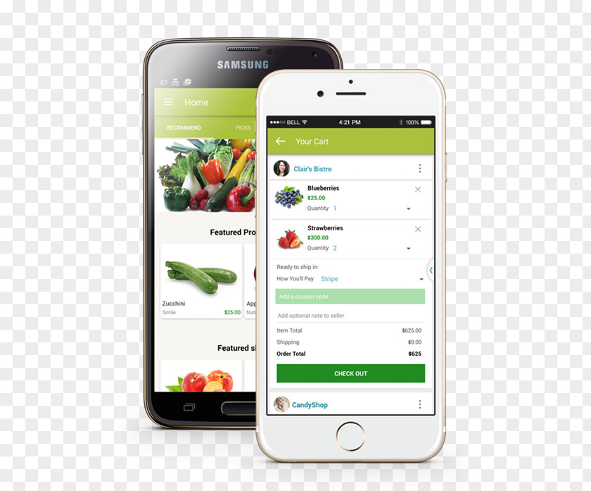 Fresh Food Distribution Smartphone Feature Phone Mobile Phones Delivery Handheld Devices PNG