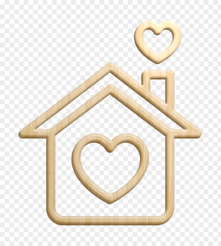 Heart Icon Buildings Loving Home PNG
