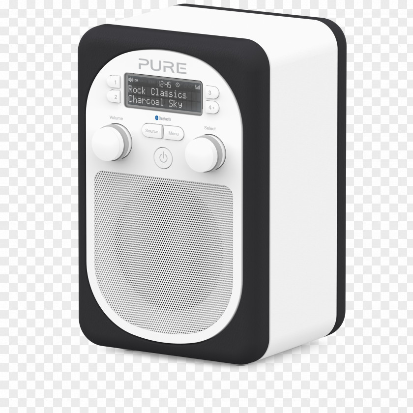 Radio DAB+ Table Top Pure Pop Midi AUX Digital Audio Broadcasting Imagination Technology Group PURE EVOKE D2 Mio With Bluetooth PNG