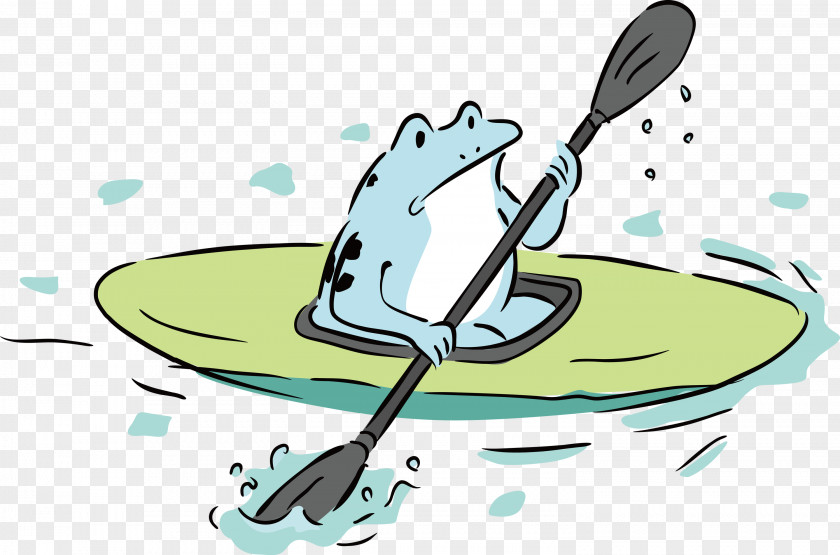 Frogs Cartoon Water Material Biology PNG