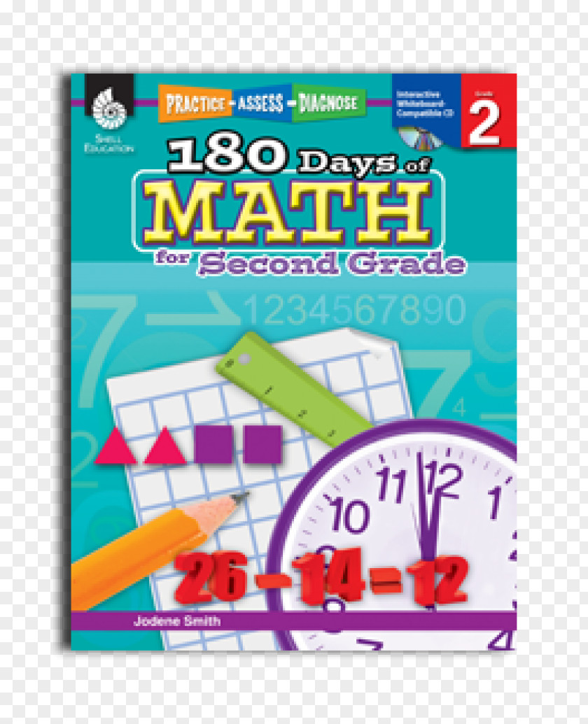 Teacher 180 Days Of Math For Second Grade Writing First Grade: Practice, Assess, Diagnose Kindergarten: Math, 2 PNG