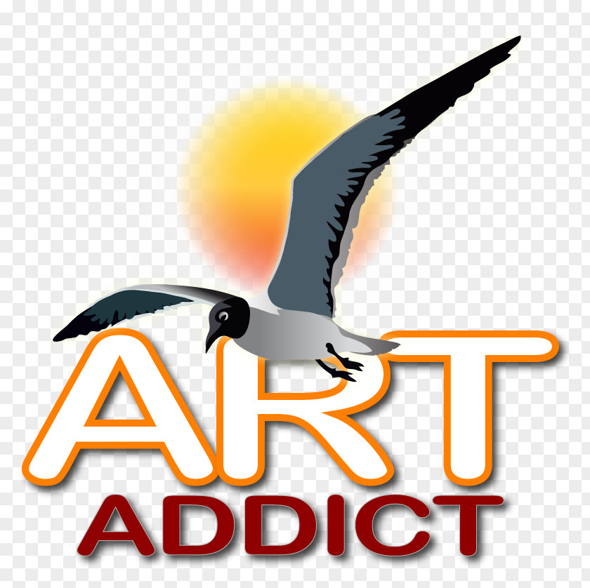 Addict Logo White Brand Blue Yellow PNG