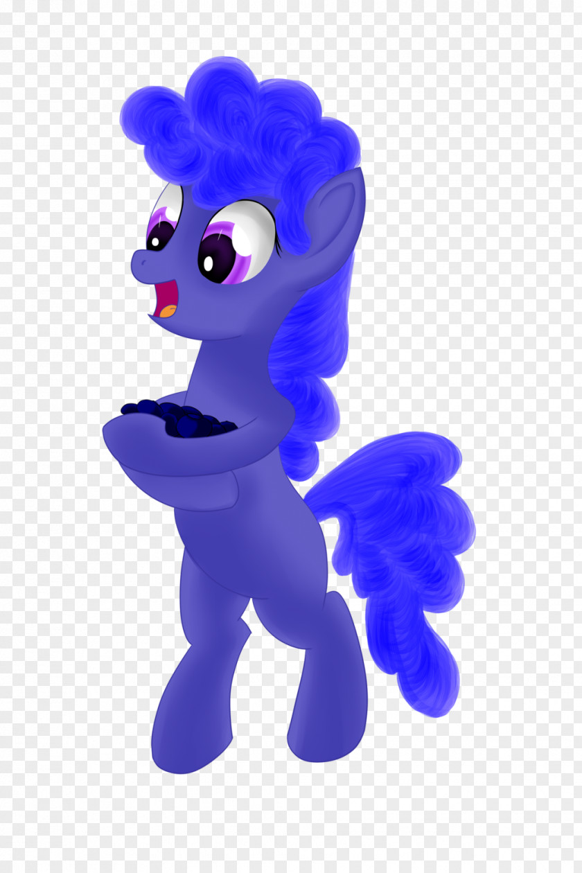 Blueberry Horse Pony Vertebrate Cobalt Blue Purple PNG