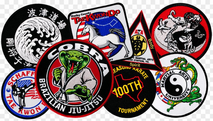 Mixed Martial Artist Embroidered Patch Brazilian Jiu-jitsu Arts Jujutsu Embroidery PNG