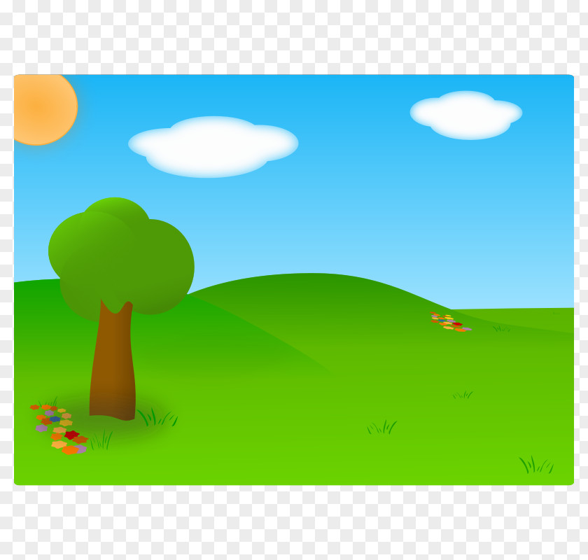 Cartoon Pictures Of Grass Afternoon Free Content Clip Art PNG