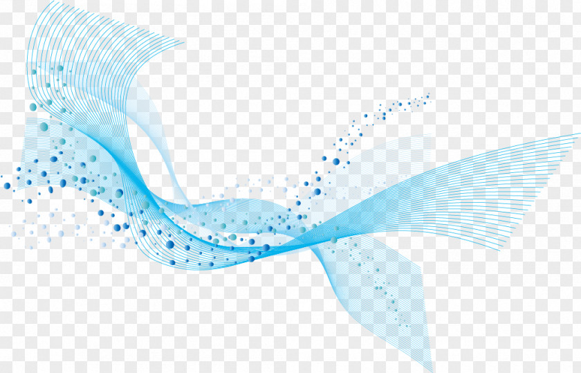 Dynamic Lines Background Water Blue PNG