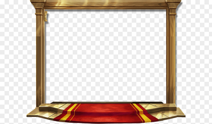 Golden Luxury Red Carpet Door Frame Game Icon PNG