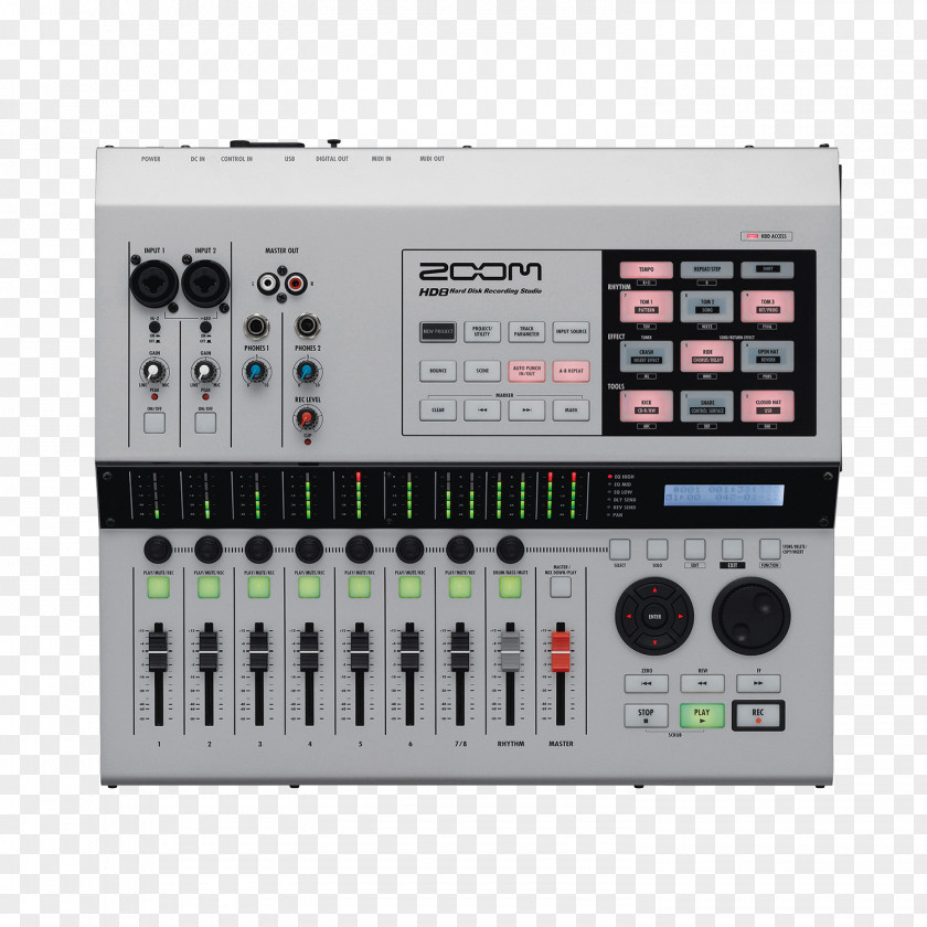 H5 Interface Zoom HD8 And HD16 Corporation Hard Disk Recorder Multitrack Recording Sound Reproduction PNG