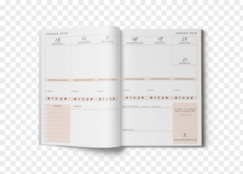Kalender 2018 Indonesia Planning Diary Standard Paper Size PNG