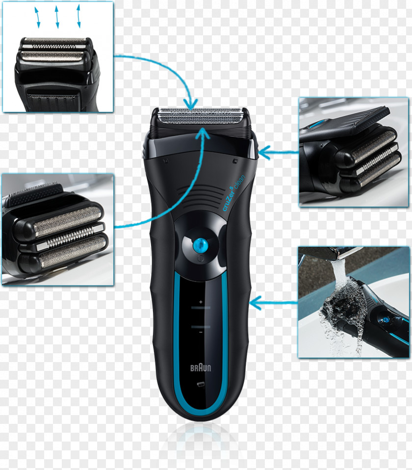 Razor Hair Clipper Shaving Braun CruZer 5 Clean Shave PNG