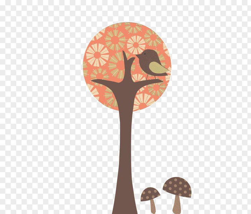 Tree Christmas Nursery Bird PNG