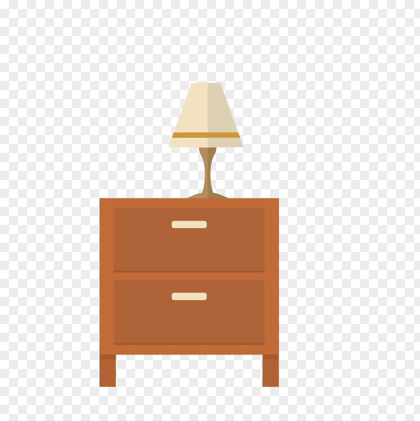 Vector Bedside Table Nightstand Drawer Living Room PNG