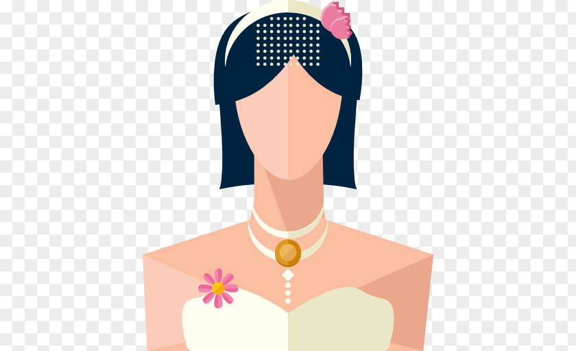 Beautiful Bride Adobe Illustrator Icon PNG