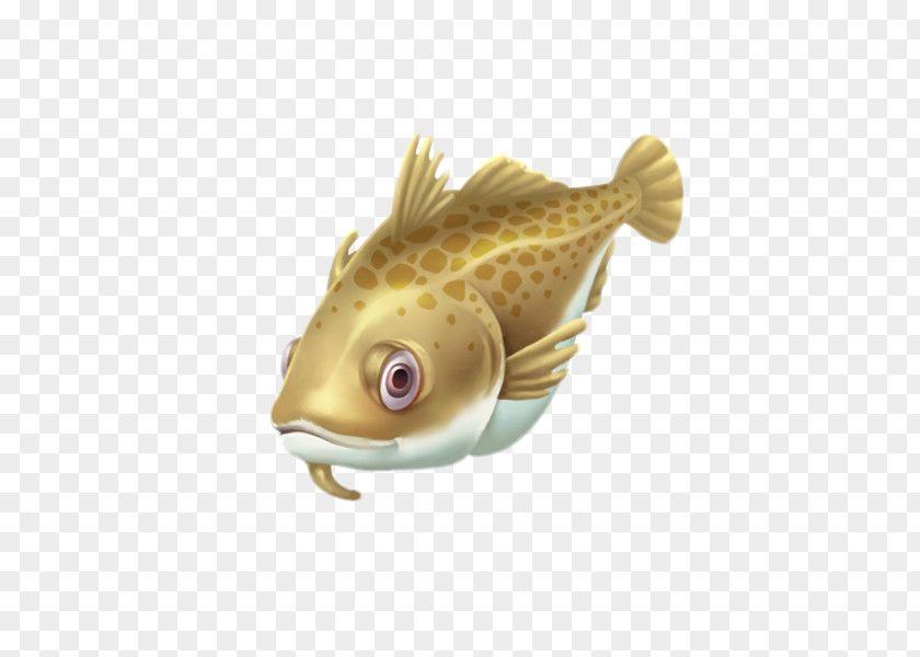 Hand-painted Golden Fish Carassius Auratus Icon PNG