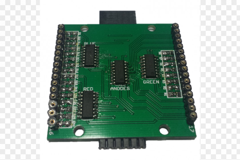 Led Board Microcontroller Transistor Hardware Programmer Electronics Flash Memory PNG